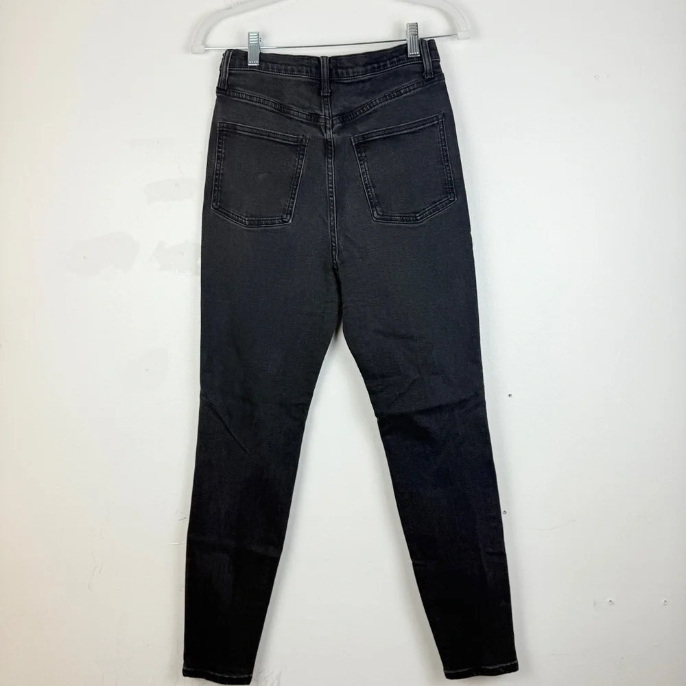 WeWoreWhat Black High Rise Skinny Jeans Modern Minimal Stretch Denim